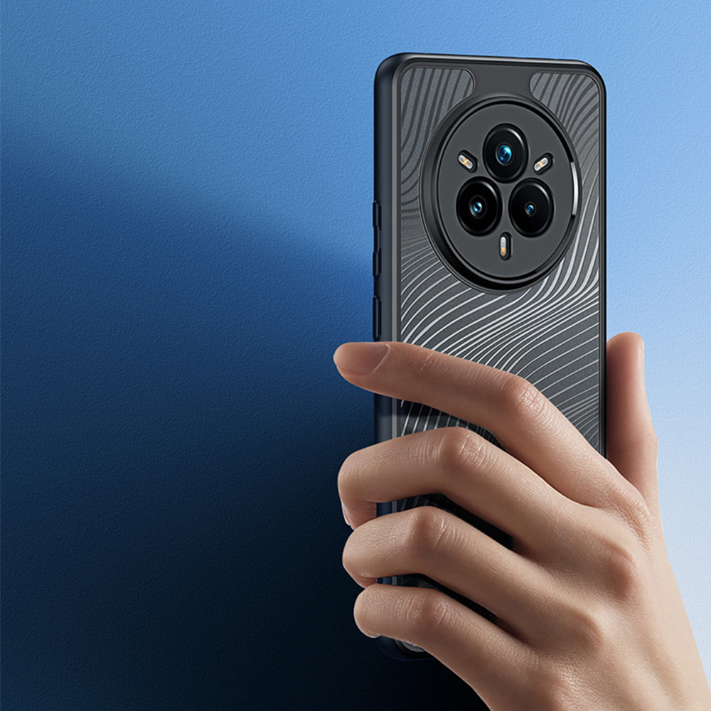 Etui Dux Ducis AIMO do Realme 14 Pro 5G, przezroczyste z czarną ramką